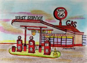 Vinatge And Nostalgic Route 66